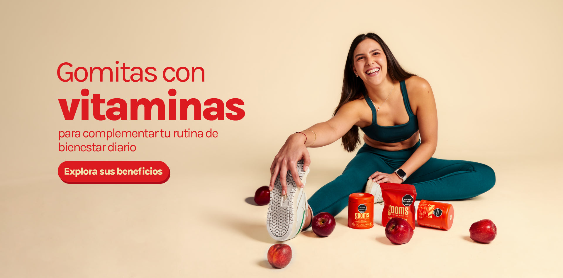 Gooms - gomitas con vitaminas para complementar tu rutina de bienes diario